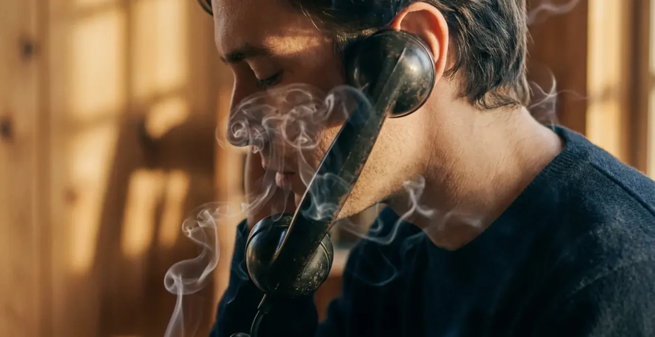 Rappresentazione visiva dell'analisi del tono vocale tra cartomante e consultante