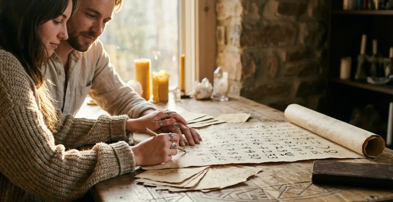 Coppia analizza insieme numeri della data di nascita per scoprire la loro compatibilità amorosa