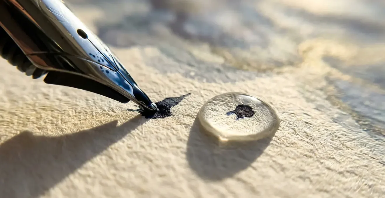 Diario dei sogni aperto con penna accanto per annotare i sogni al risveglio