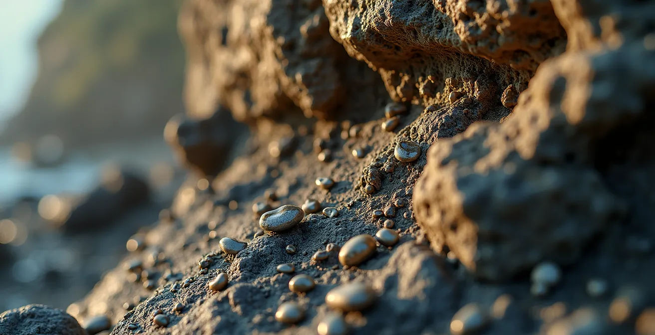 Figura solitaria sul bordo di una scogliera al tramonto, momento di transizione esistenziale